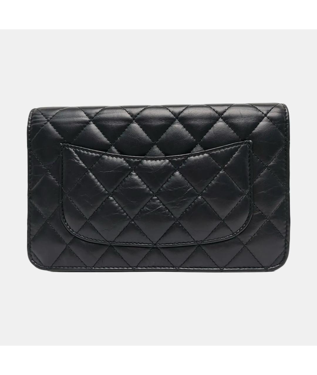CHANEL Черная кожаная сумка через плечо, фото 4