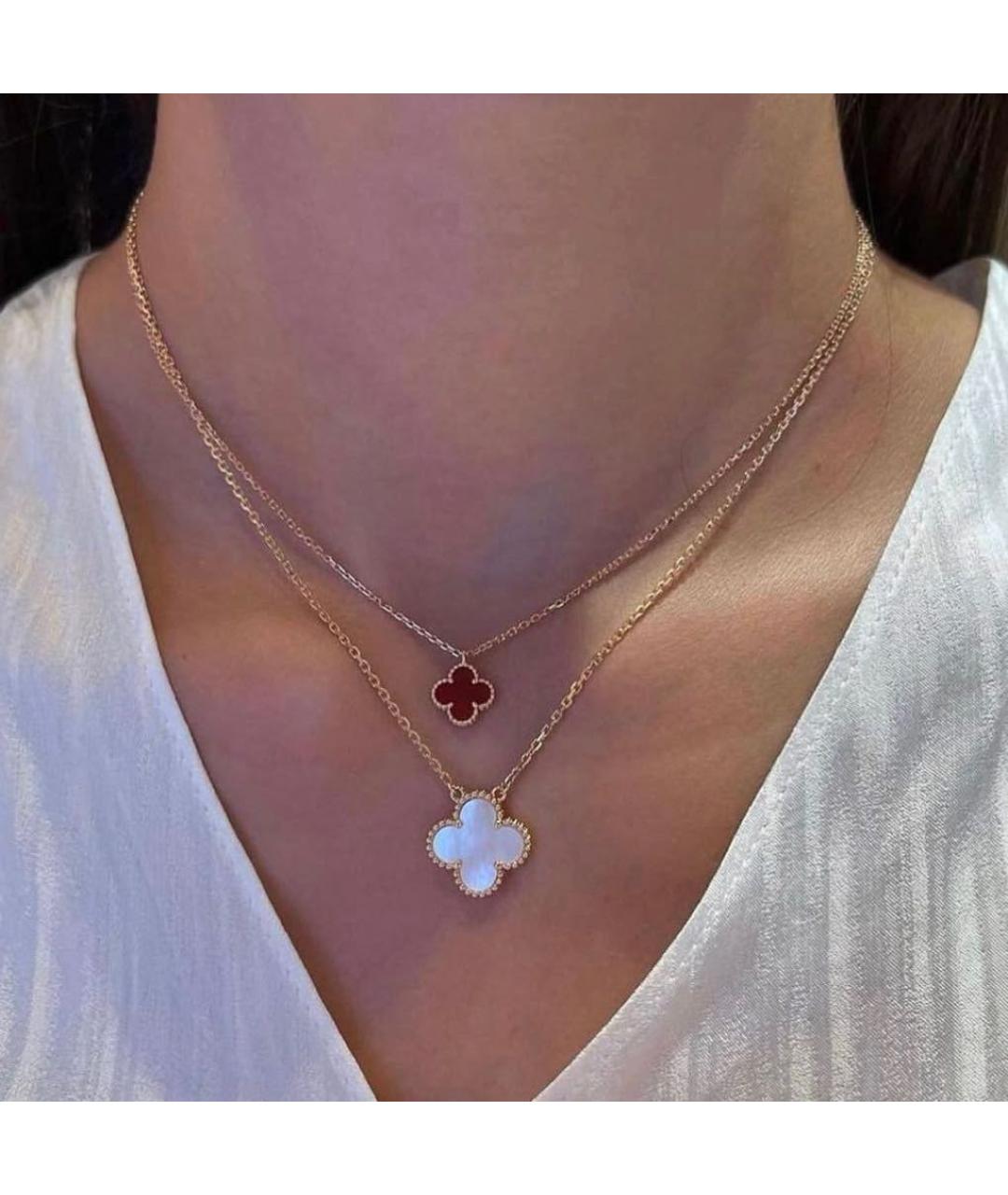 VAN CLEEF & ARPELS Бордовое колье из розового золота, фото 2