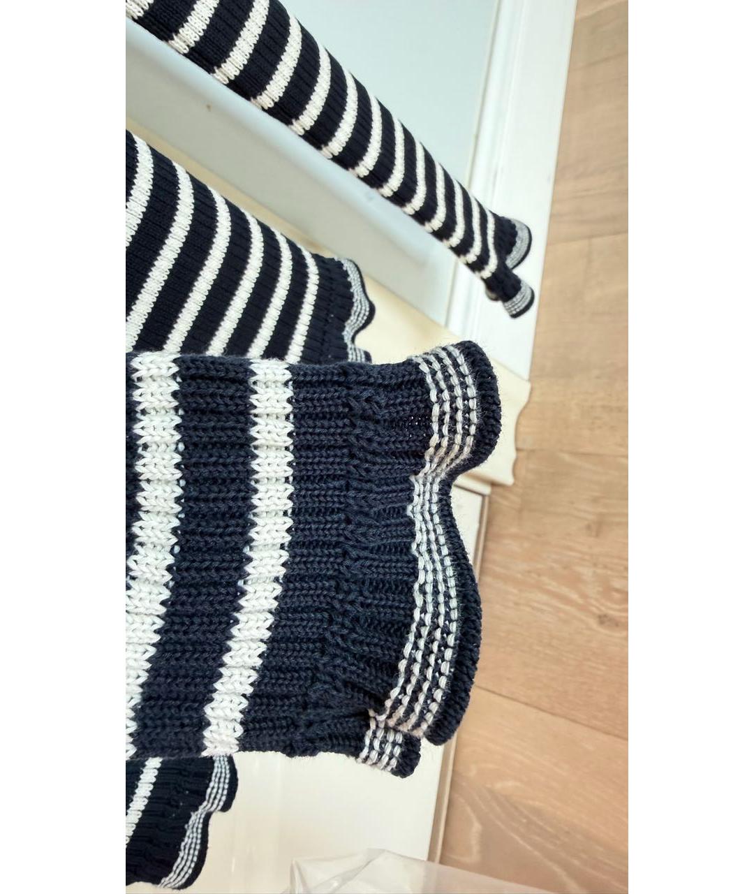 CHRISTIAN DIOR Темно-синий хлопковый джемпер / свитер, фото 4