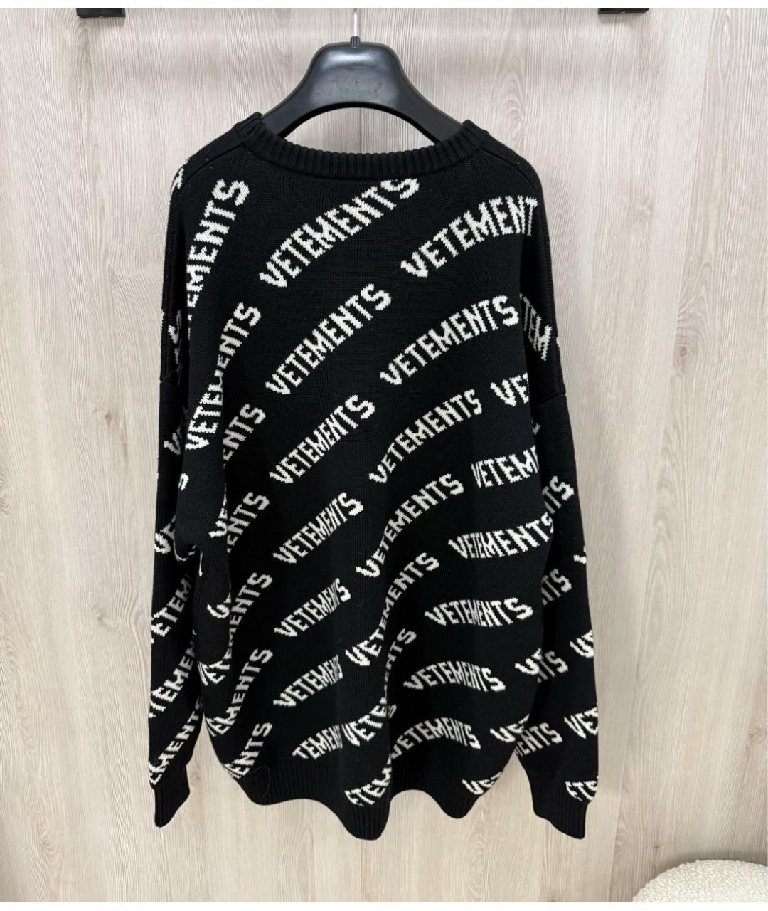VETEMENTS Черный шерстяной джемпер / свитер, фото 4