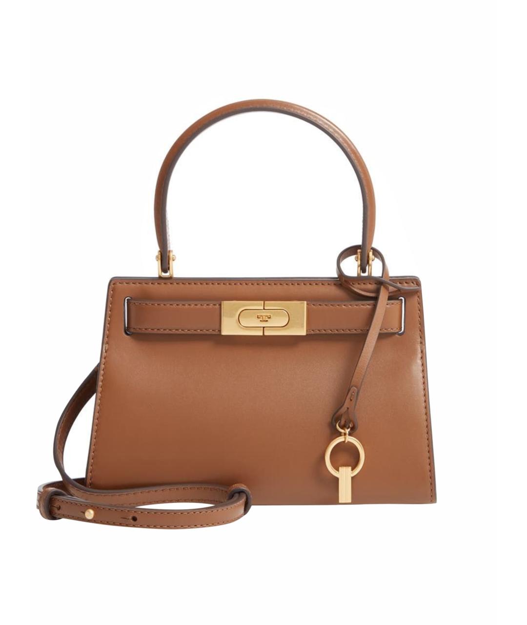 TORY BURCH Коричневая кожаная сумка через плечо, фото 1