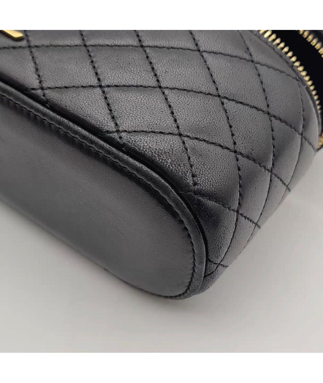 SAINT LAURENT Черная кожаная сумка через плечо, фото 7