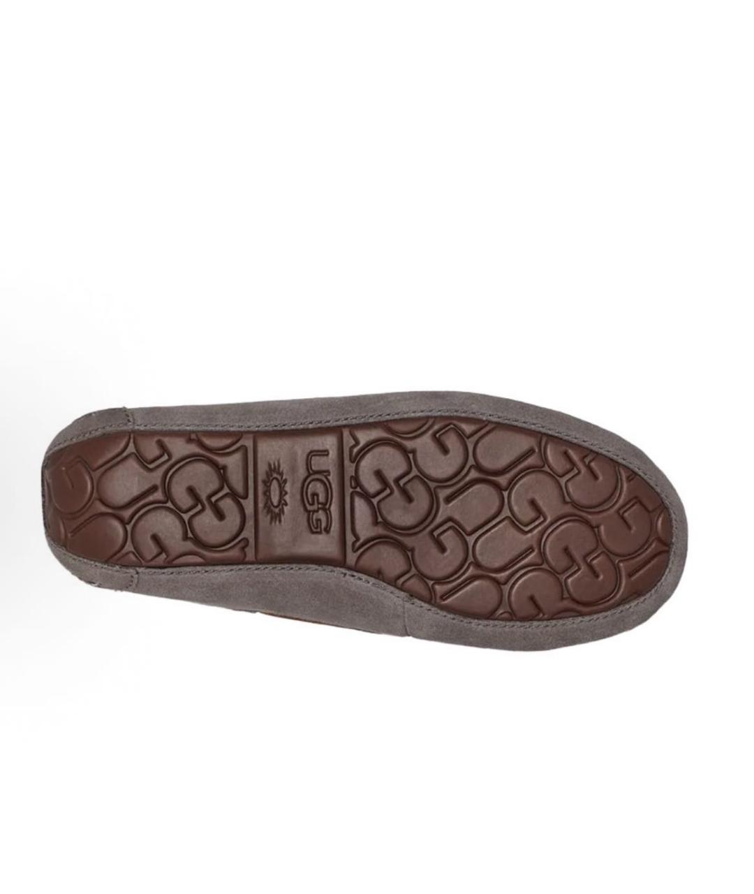 UGG AUSTRALIA Серые замшевые мокасины, фото 5