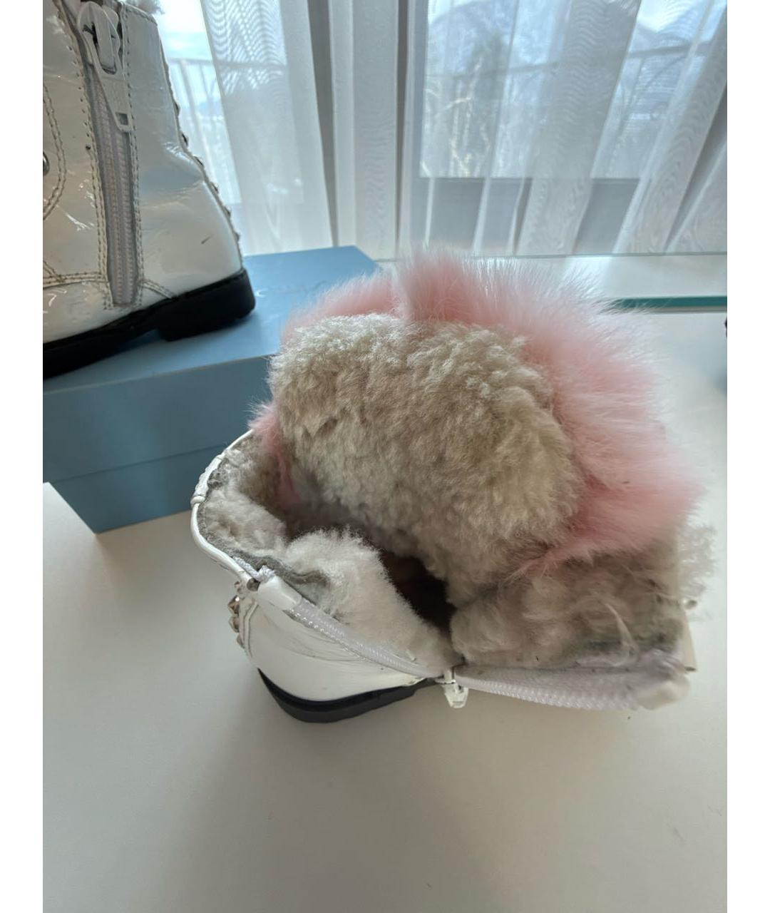 SIMONETTA Белые ботинки из лакированной кожи, фото 7