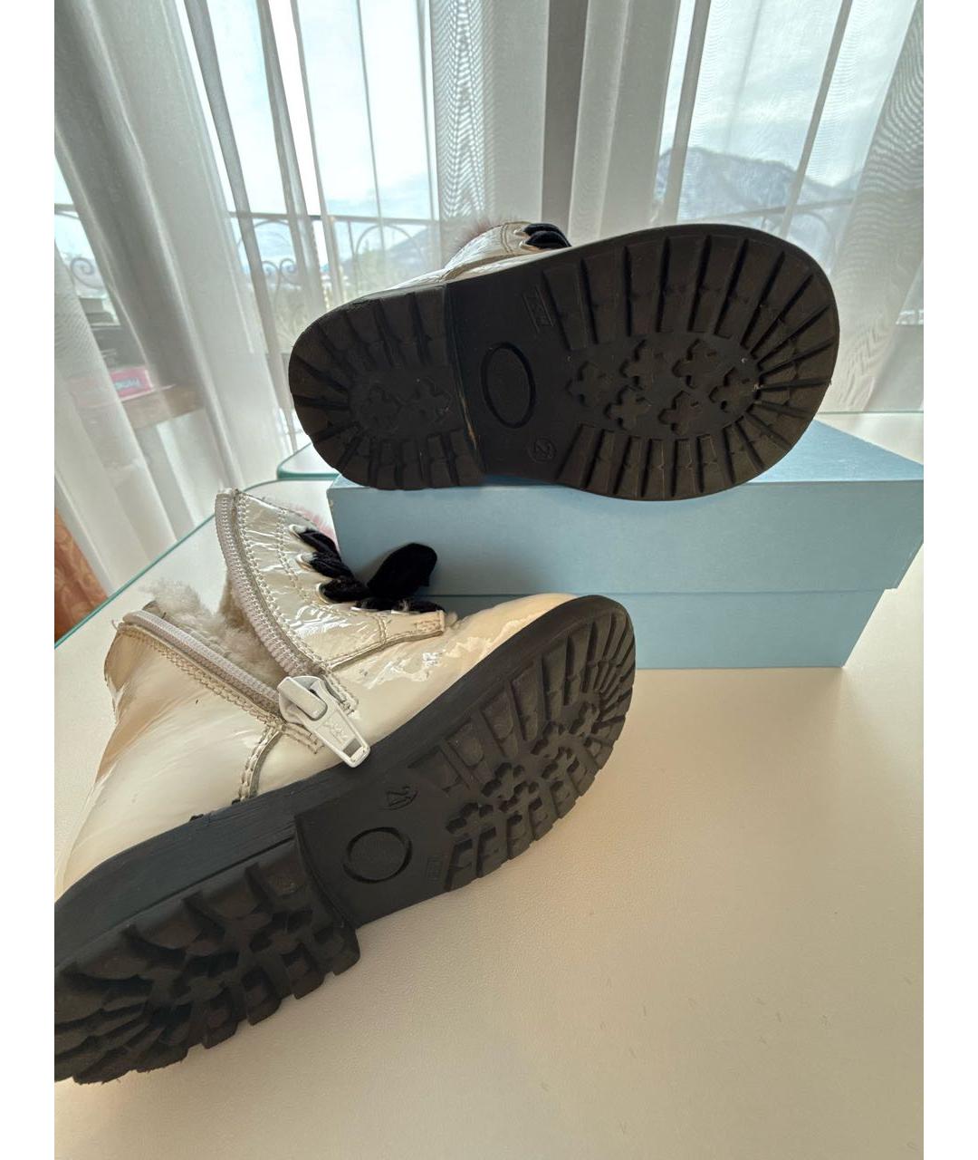 SIMONETTA Белые ботинки из лакированной кожи, фото 8