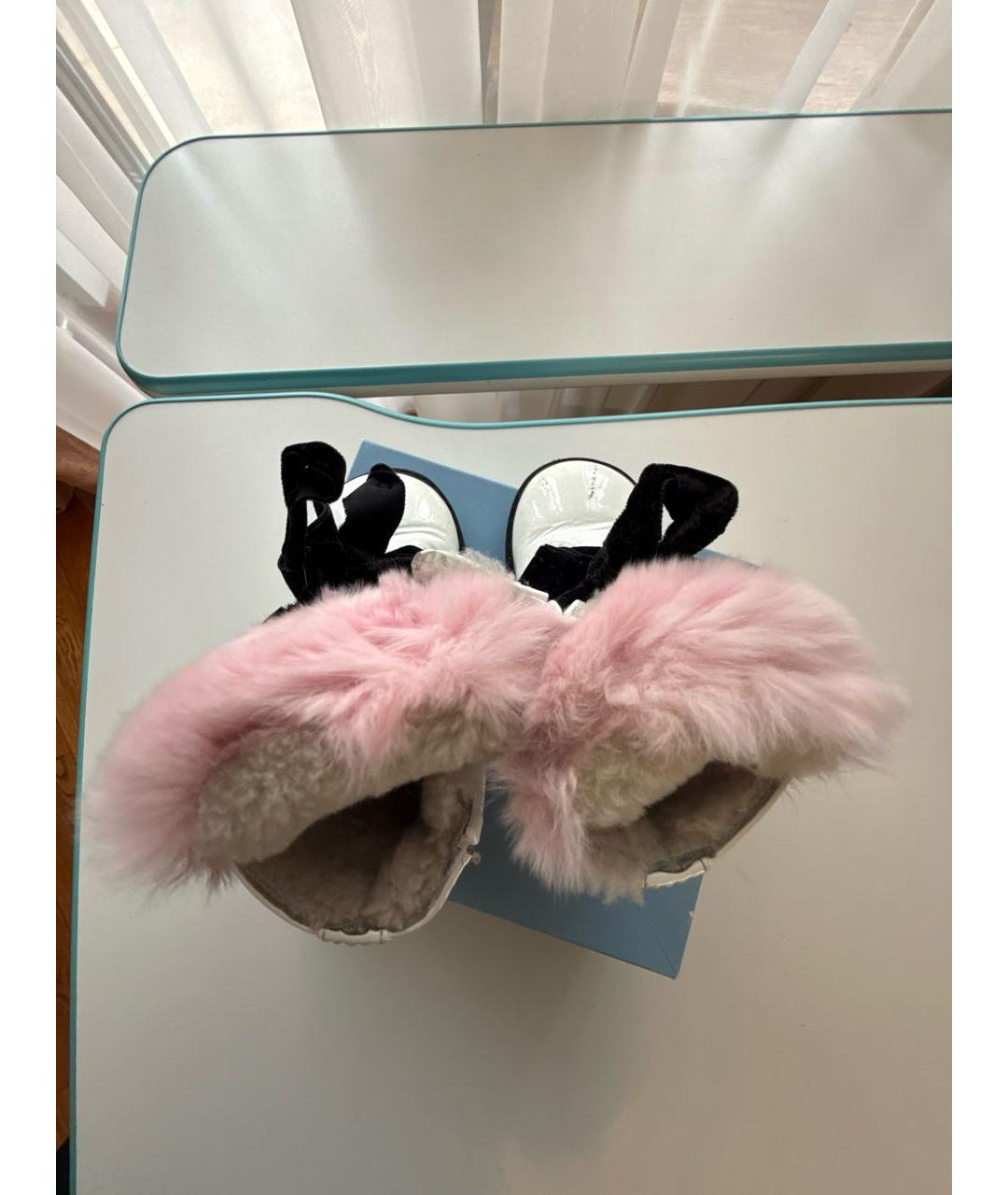 SIMONETTA Белые ботинки из лакированной кожи, фото 3