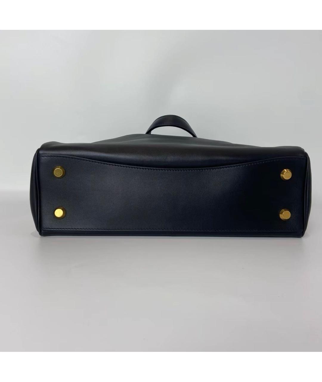 BALENCIAGA Черная кожаная сумка с короткими ручками, фото 5