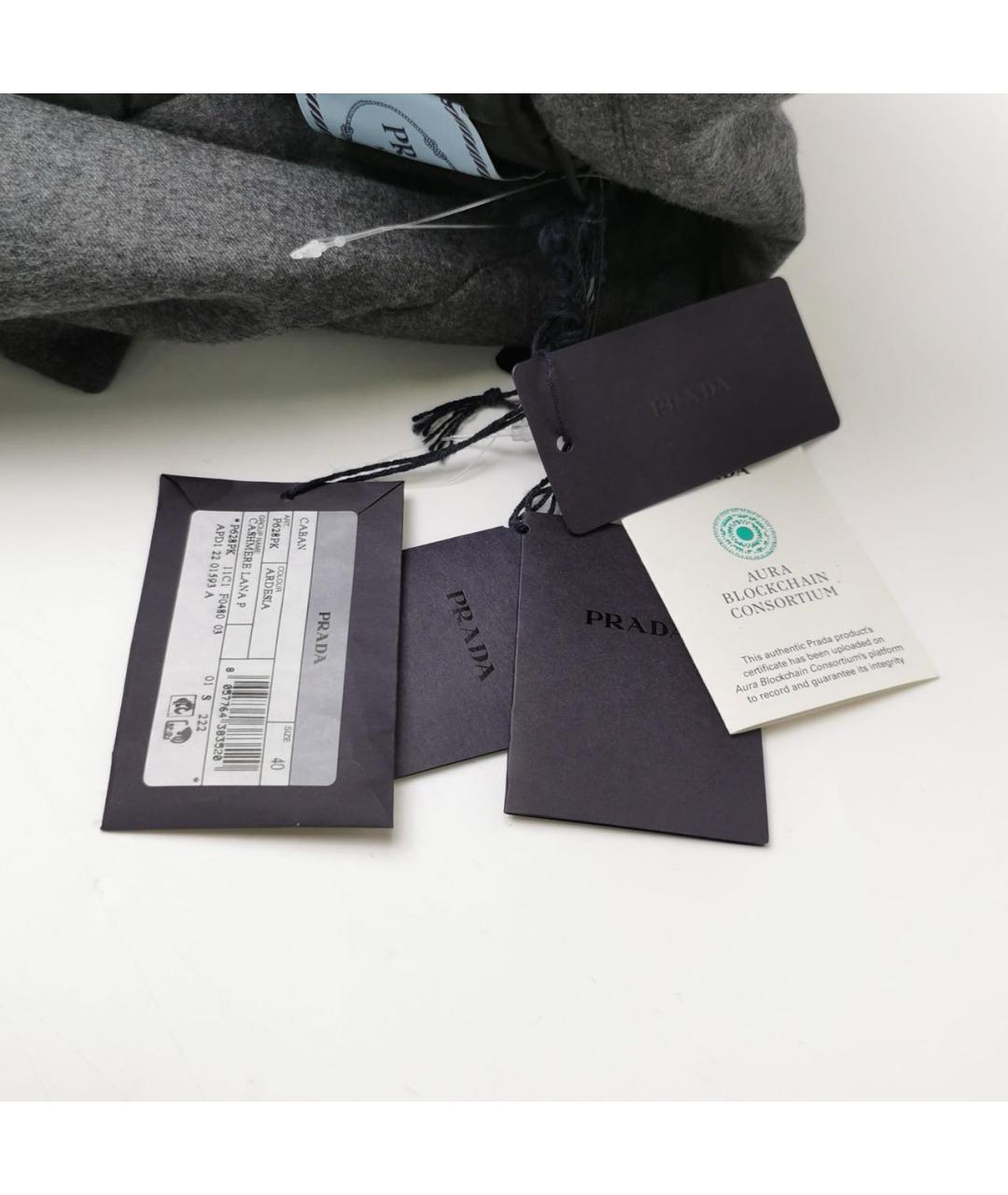 PRADA Антрацитовый пуховик, фото 4