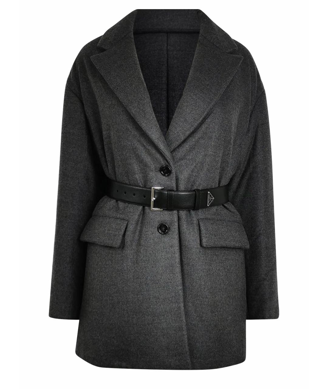 PRADA Антрацитовый пуховик, фото 1