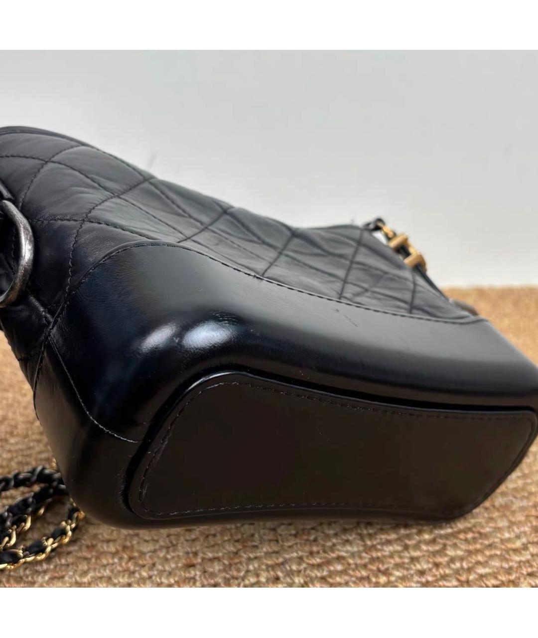 CHANEL Черная кожаная сумка через плечо, фото 4