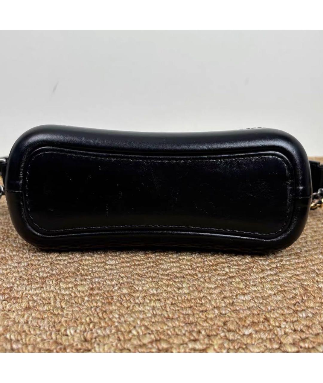 CHANEL Черная кожаная сумка через плечо, фото 5