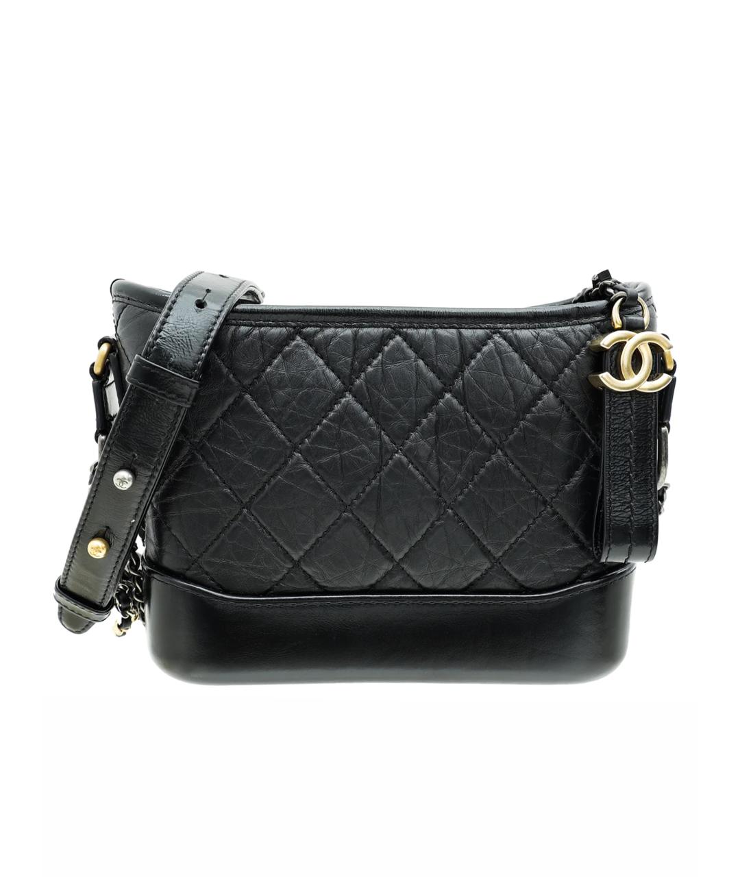 CHANEL Черная кожаная сумка через плечо, фото 1