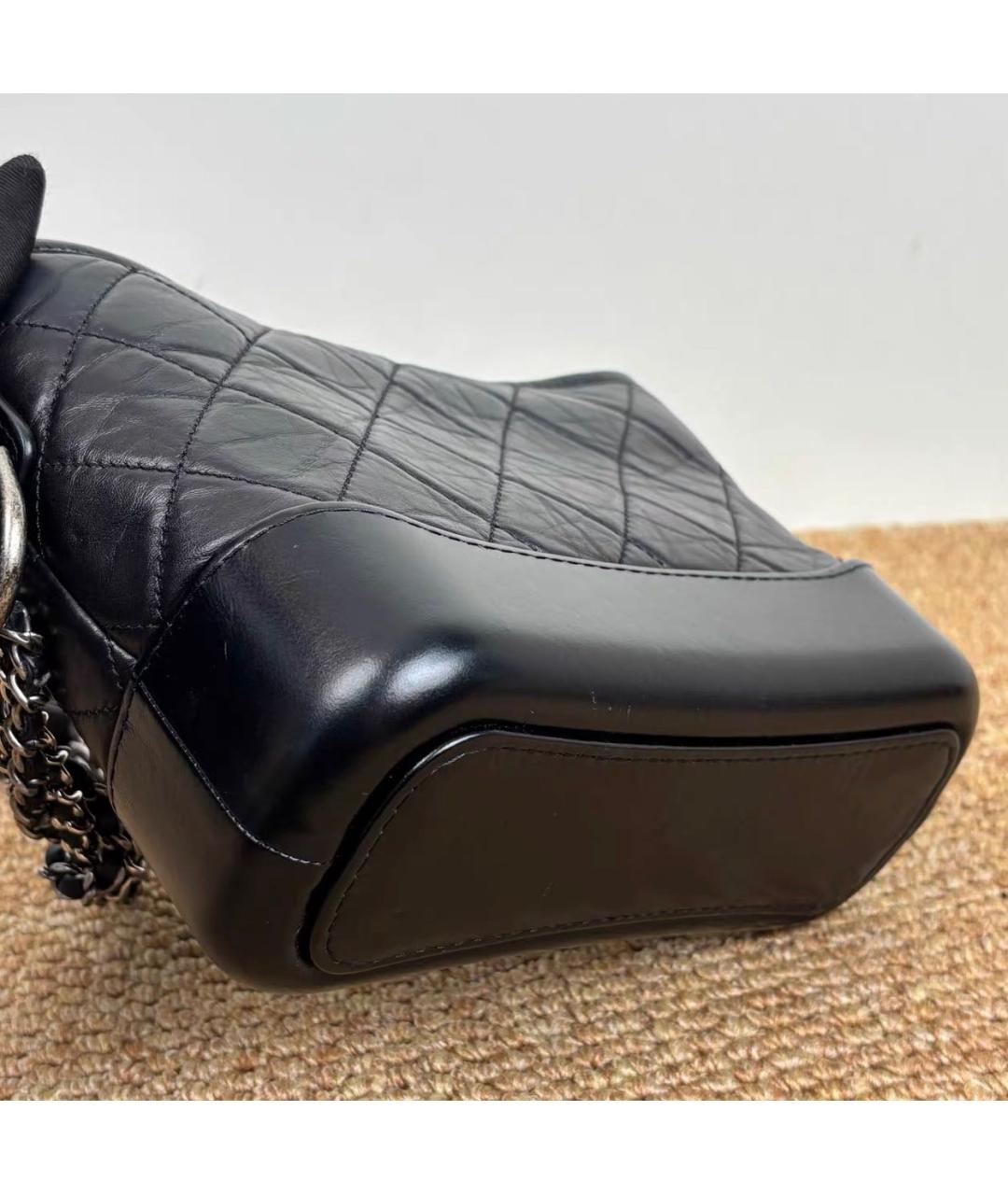 CHANEL Черная кожаная сумка через плечо, фото 2