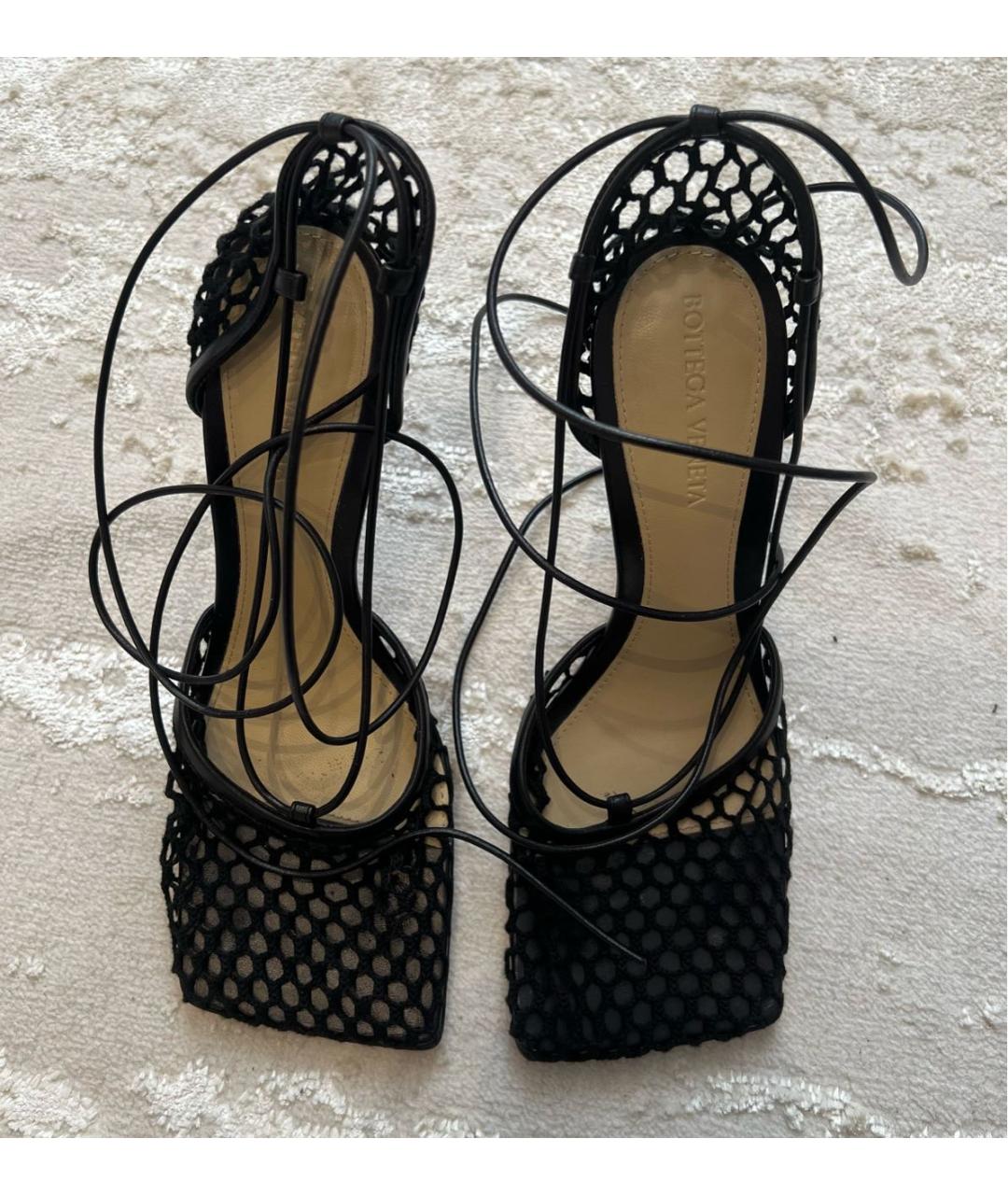 BOTTEGA VENETA Черные текстильные туфли, фото 2