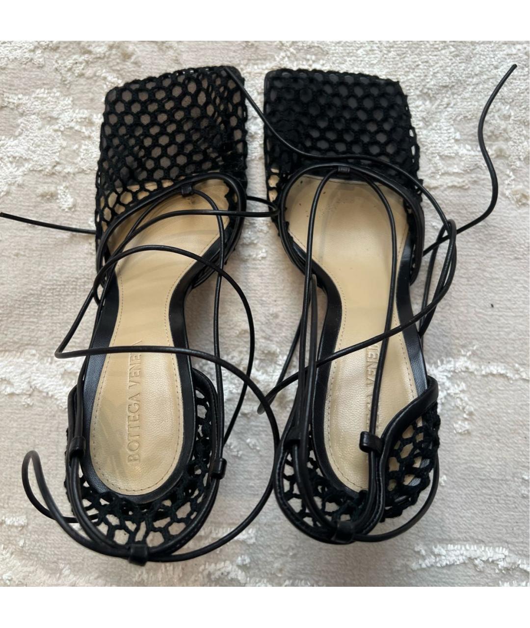 BOTTEGA VENETA Черные текстильные туфли, фото 3