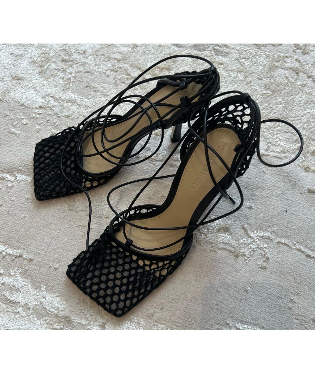 BOTTEGA VENETA Черные текстильные туфли, фото 5