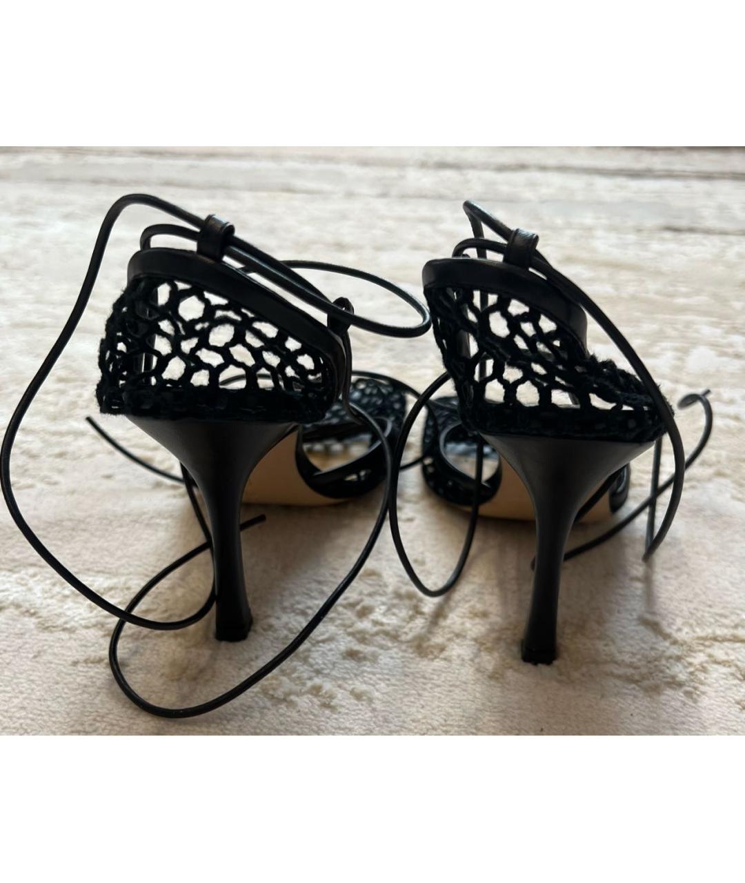 BOTTEGA VENETA Черные текстильные туфли, фото 4