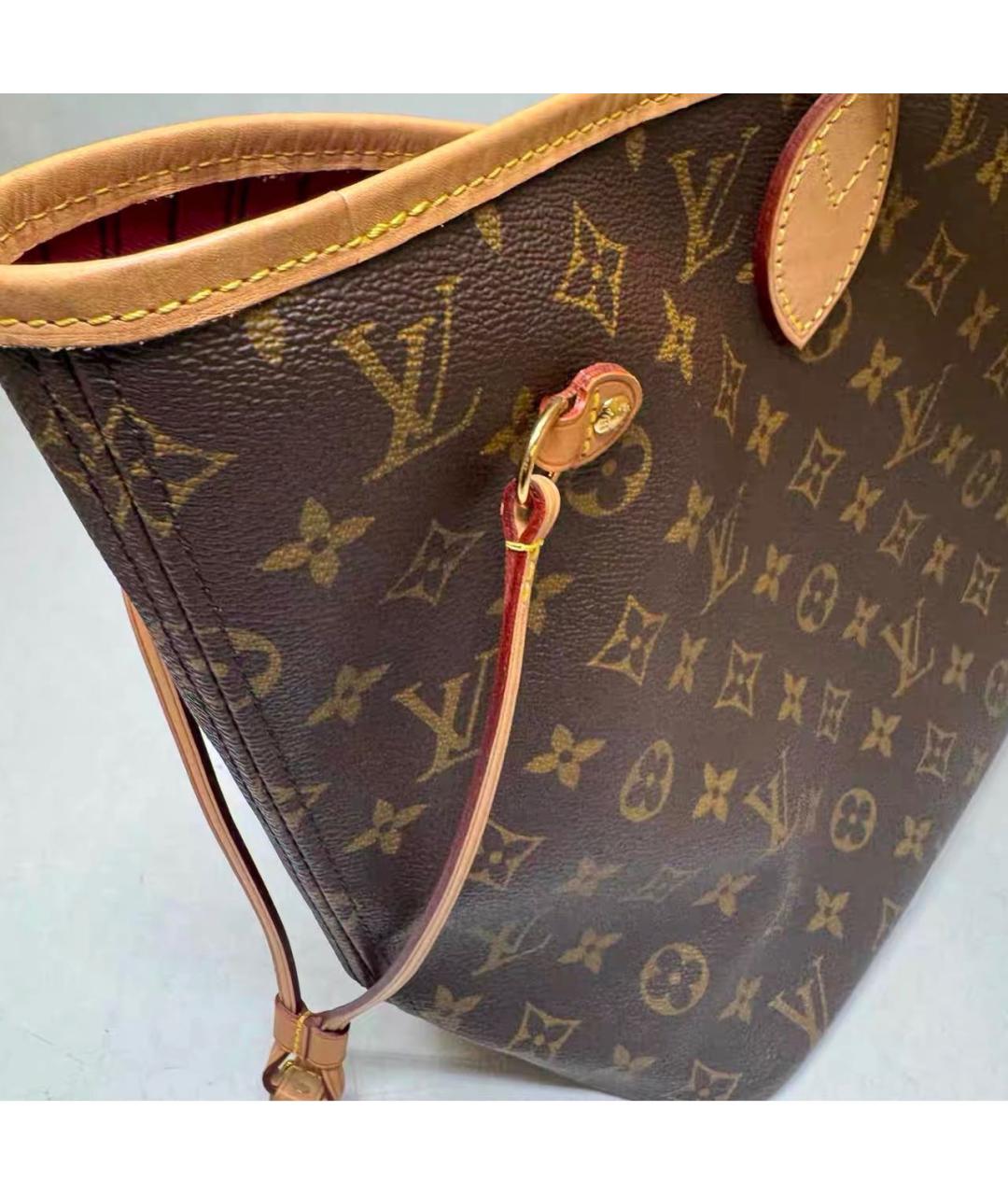 LOUIS VUITTON Коричневая сумка с короткими ручками, фото 7