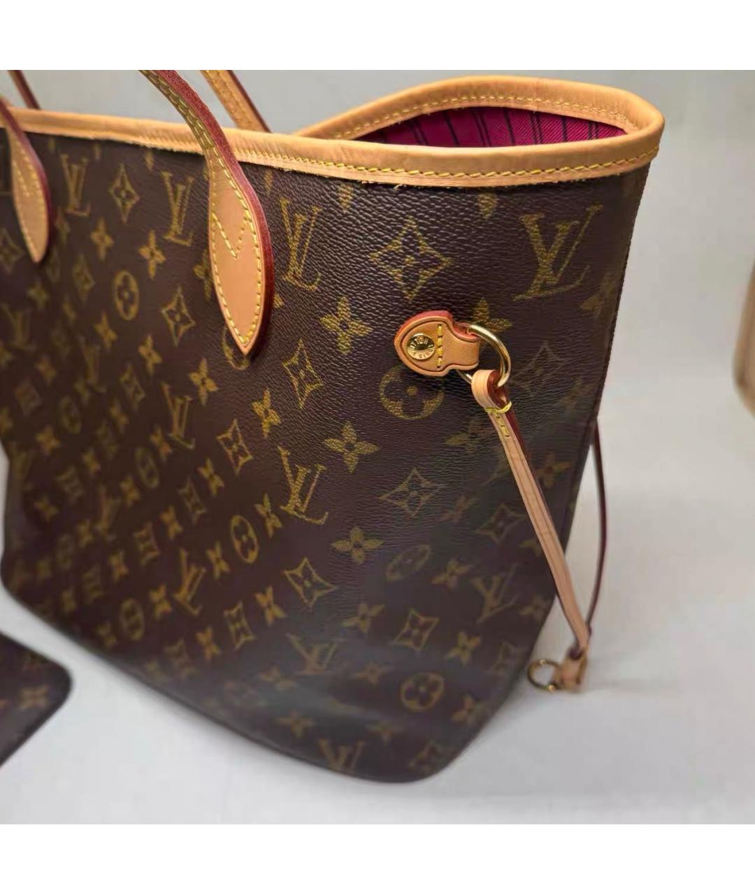 LOUIS VUITTON Коричневая сумка с короткими ручками, фото 2