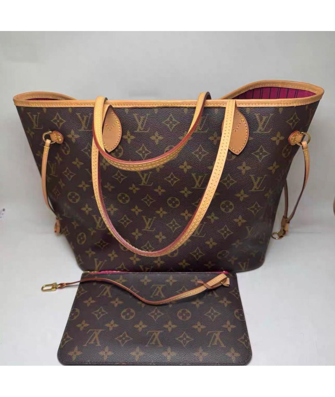 LOUIS VUITTON Коричневая сумка с короткими ручками, фото 8