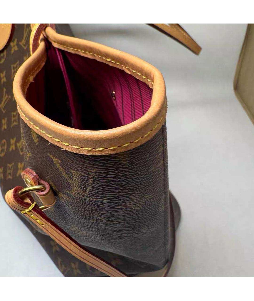 LOUIS VUITTON Коричневая сумка с короткими ручками, фото 6