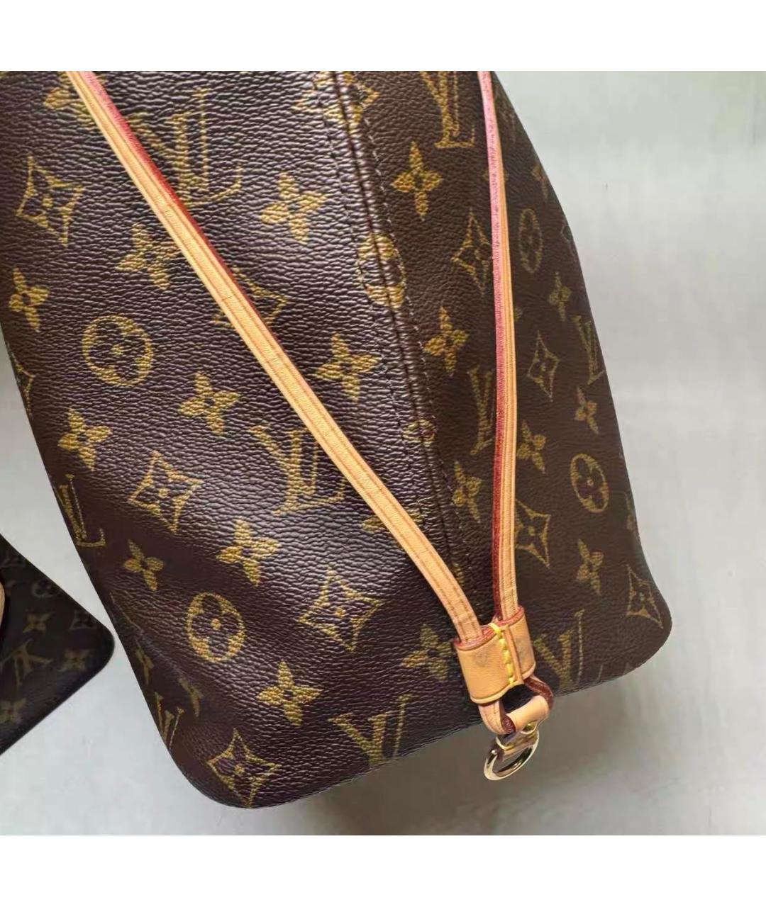 LOUIS VUITTON Коричневая сумка с короткими ручками, фото 4
