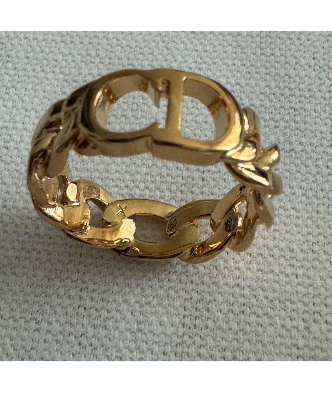 CHRISTIAN DIOR Золотое металлическое кольцо, фото 4