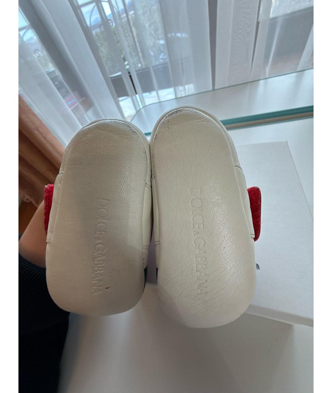 DOLCE & GABBANA KIDS Мульти кожаные пинетки, фото 7