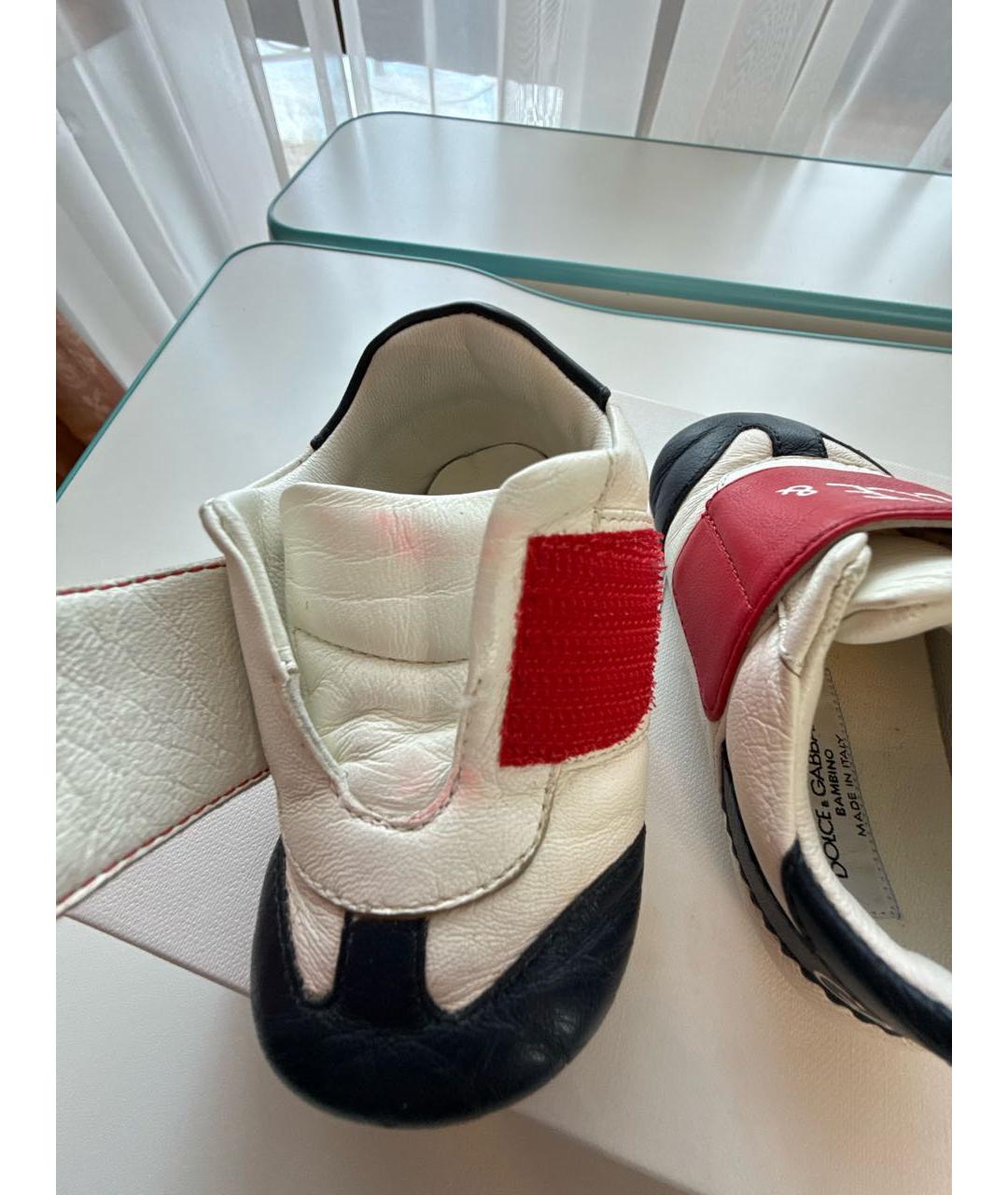 DOLCE & GABBANA KIDS Мульти кожаные пинетки, фото 6