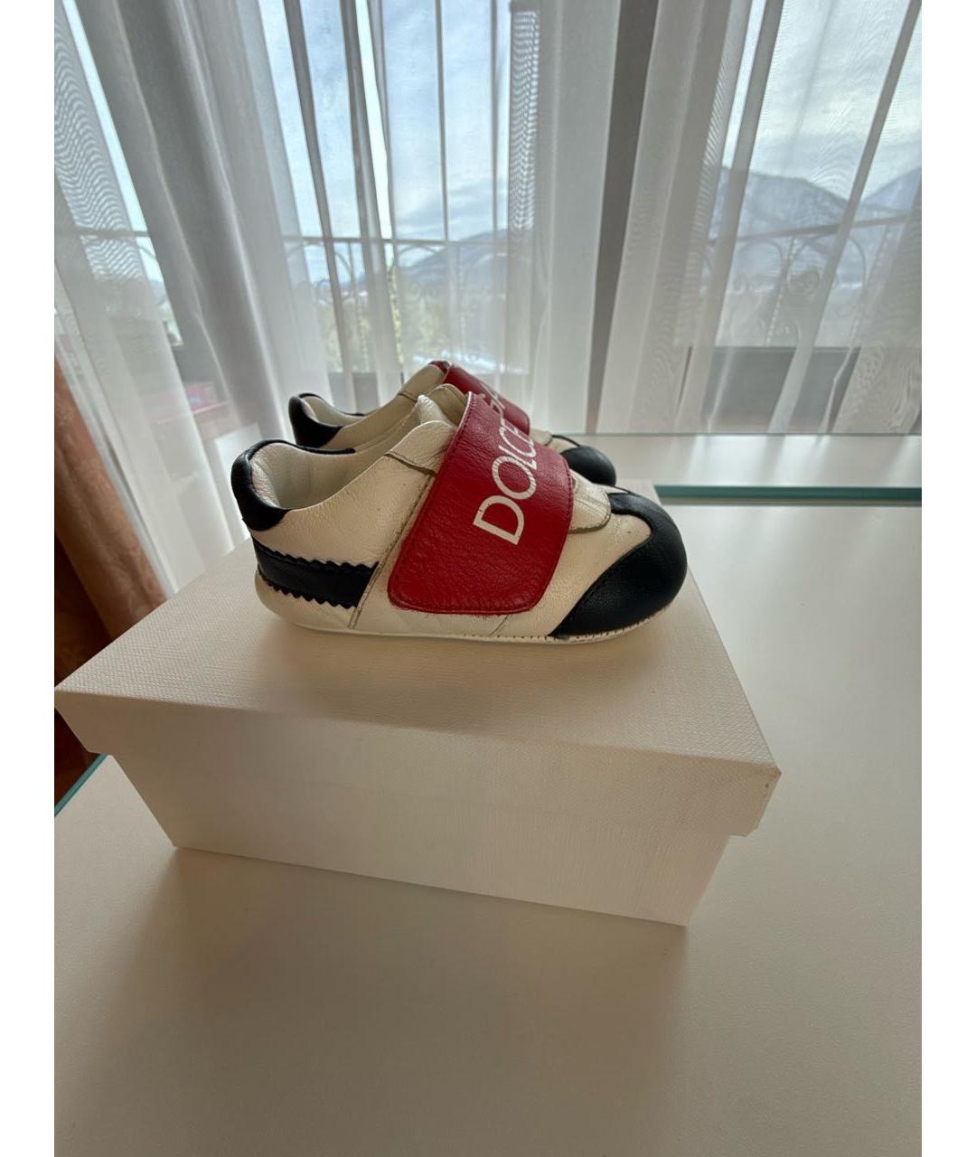 DOLCE & GABBANA KIDS Мульти кожаные пинетки, фото 9