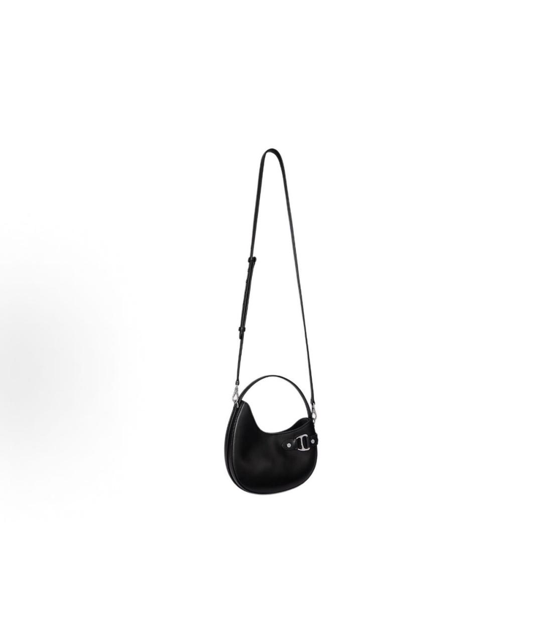 POLO RALPH LAUREN Черная кожаная сумка с короткими ручками, фото 2