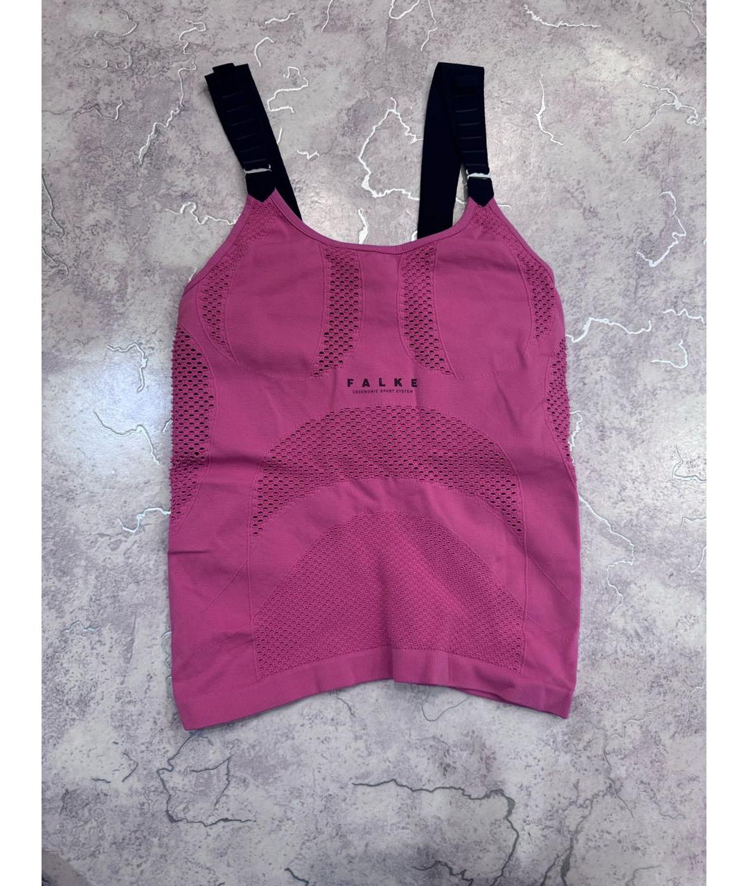 FALKE Розовая полиамидовая майка, фото 4