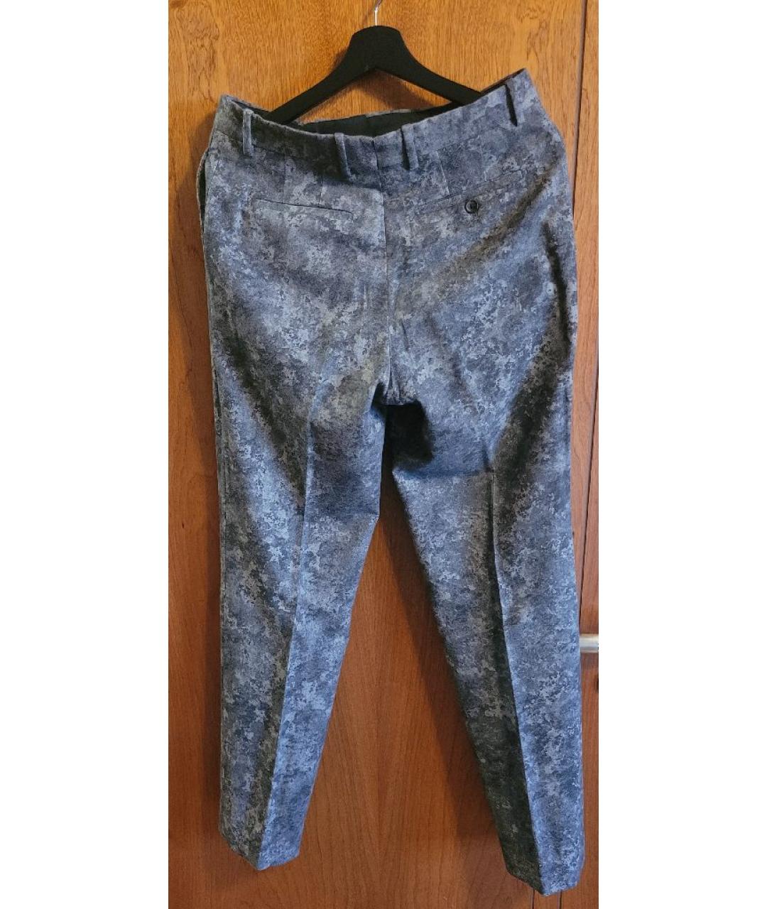 BALENCIAGA Серые шерстяные классические брюки, фото 2