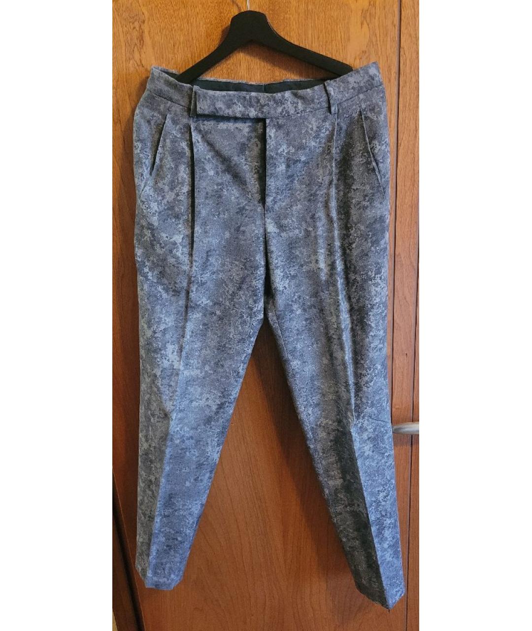 BALENCIAGA Серые шерстяные классические брюки, фото 8