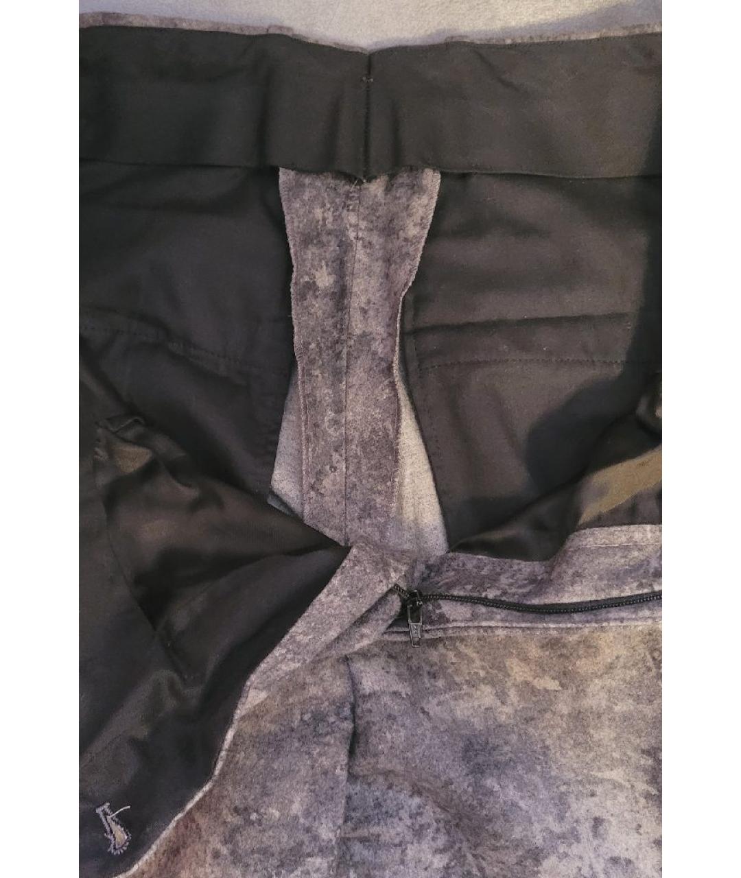 BALENCIAGA Серые шерстяные классические брюки, фото 7