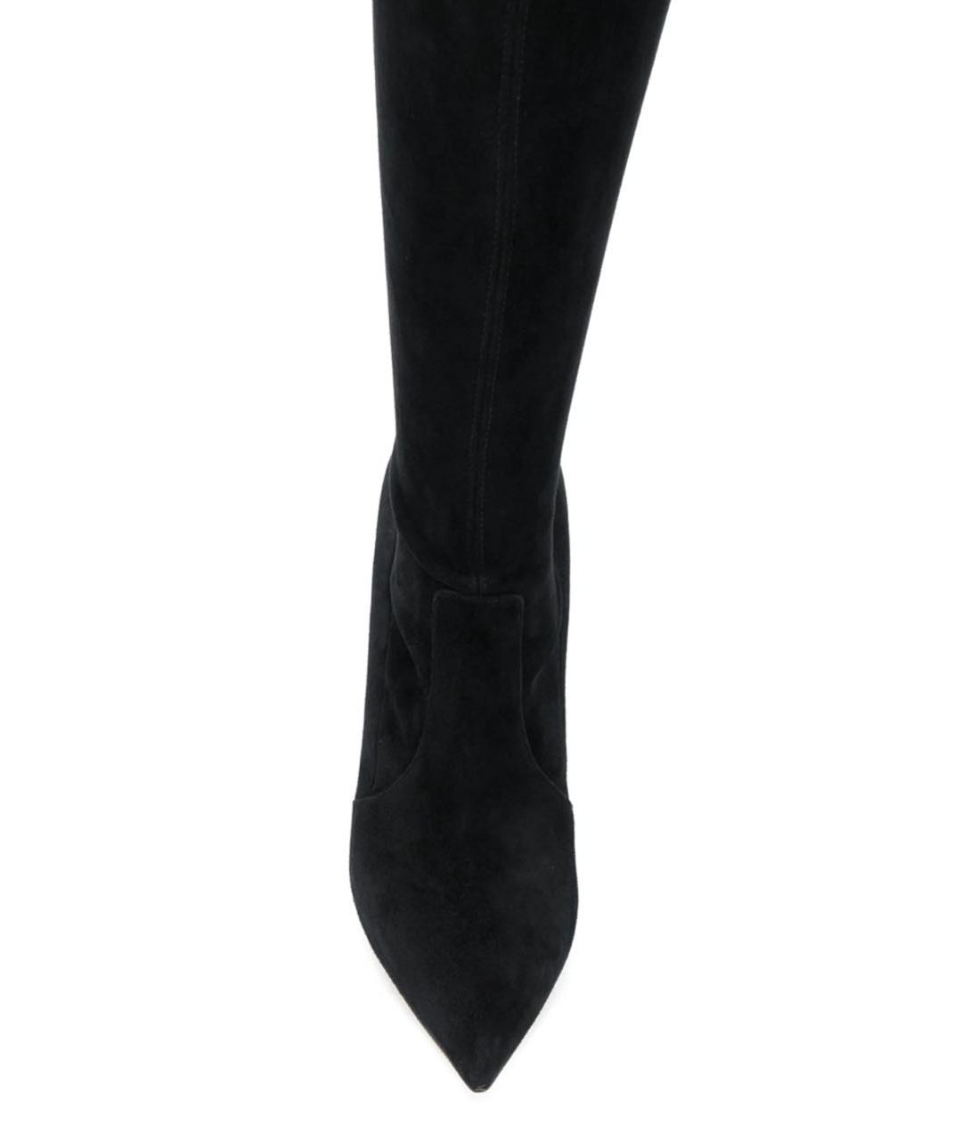 CASADEI Черные замшевые ботфорты, фото 2