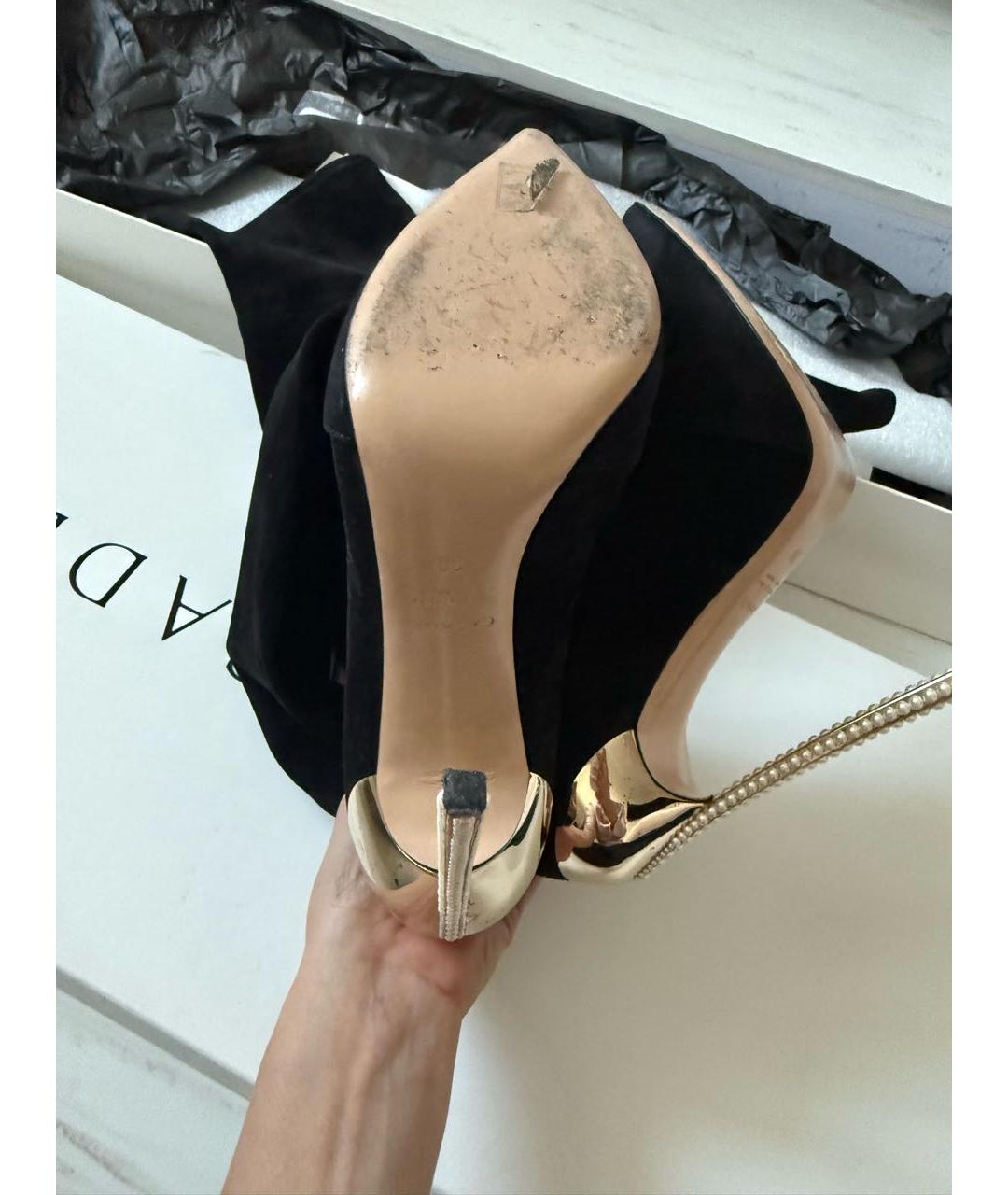 CASADEI Черные замшевые ботфорты, фото 6