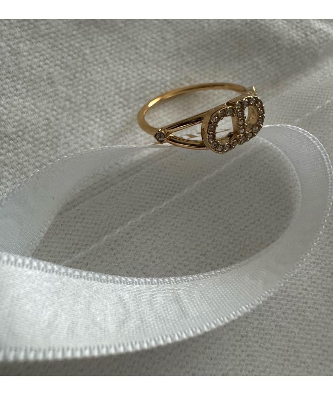 CHRISTIAN DIOR Золотое металлическое кольцо, фото 3