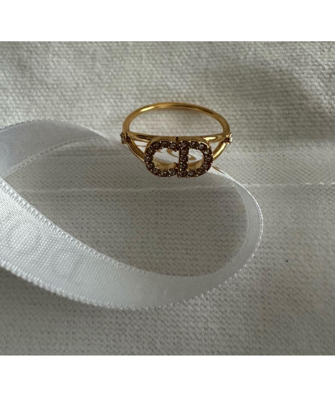 CHRISTIAN DIOR Золотое металлическое кольцо, фото 7