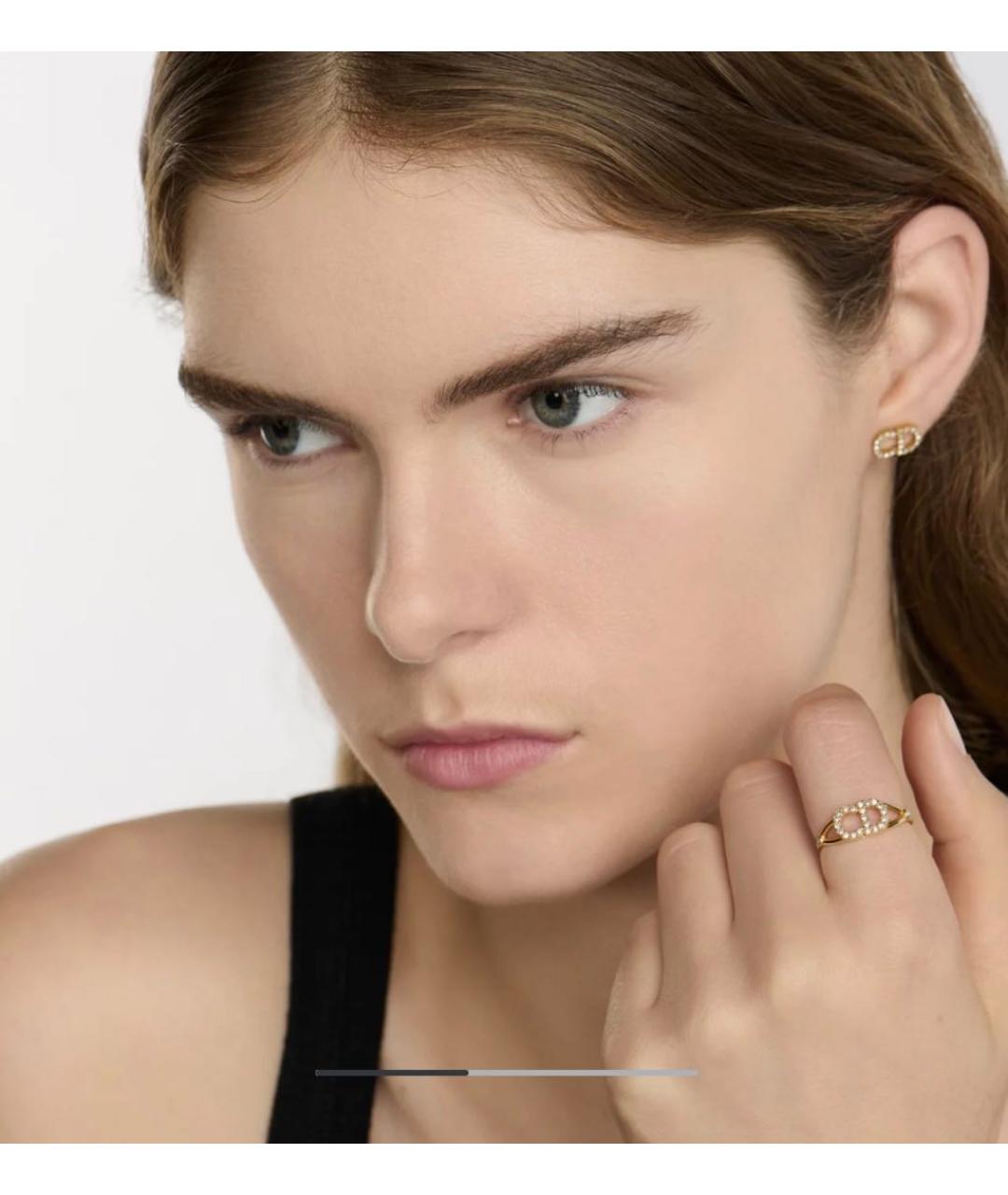 CHRISTIAN DIOR Золотое металлическое кольцо, фото 8