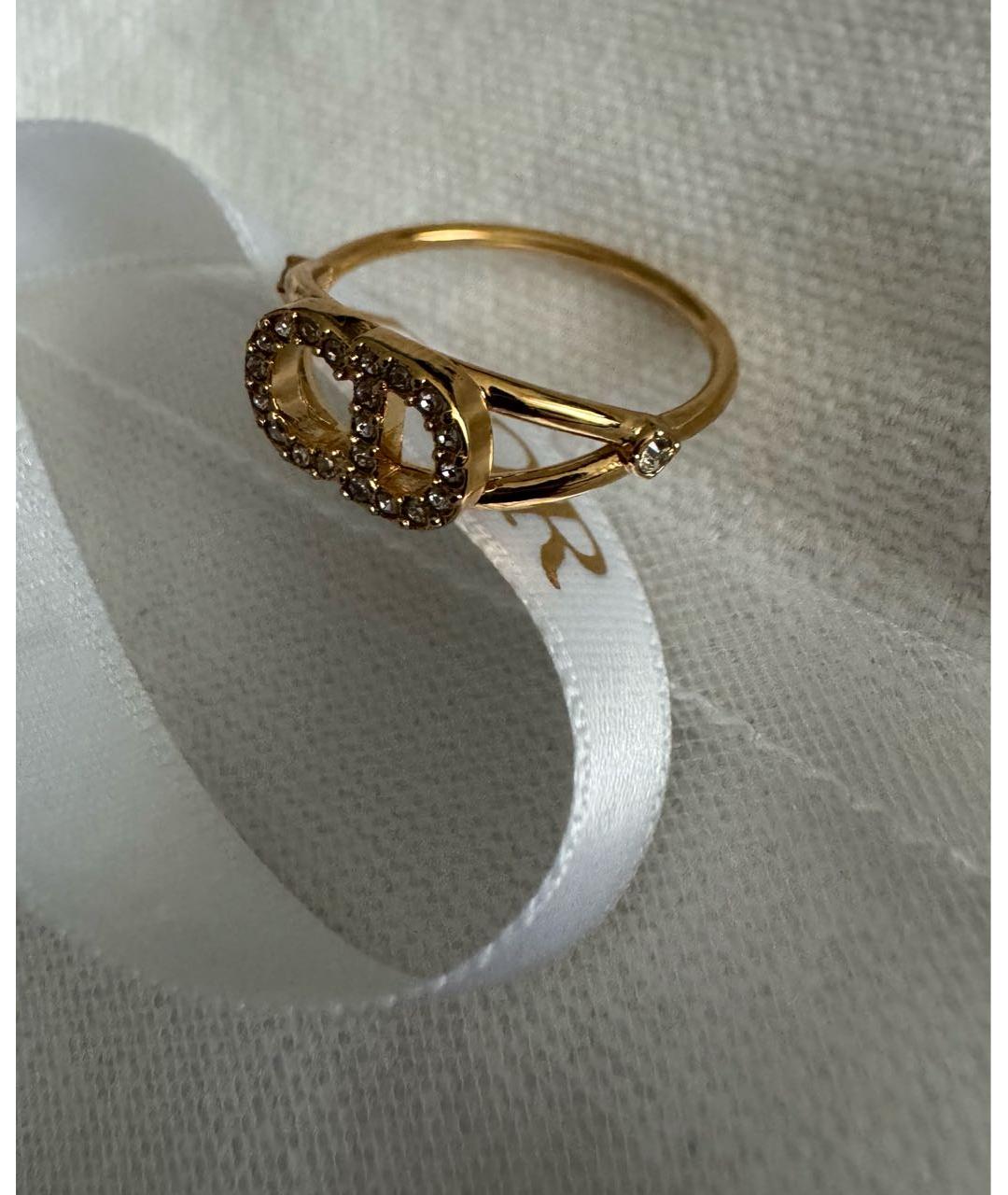 CHRISTIAN DIOR Золотое металлическое кольцо, фото 2