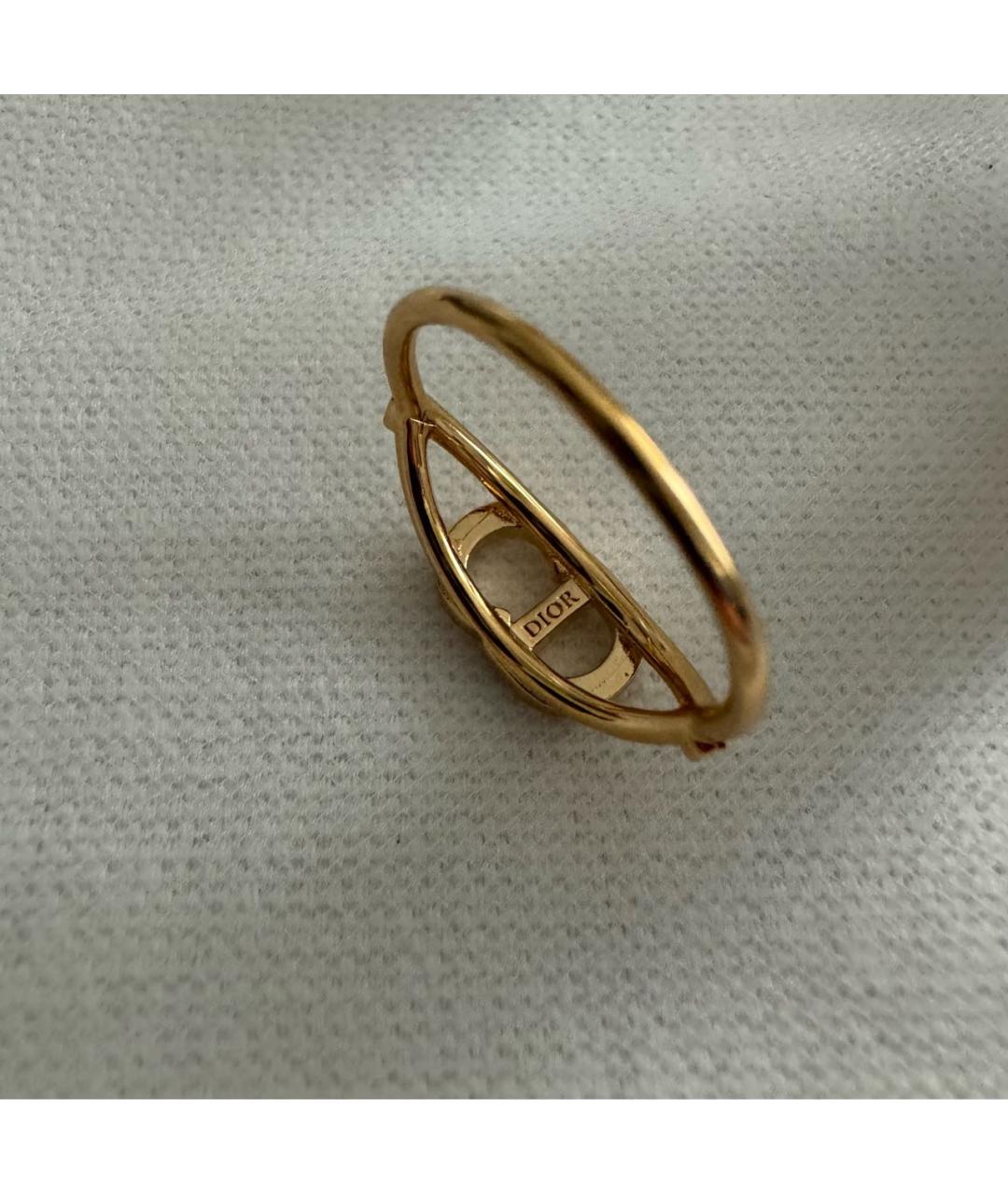 CHRISTIAN DIOR Золотое металлическое кольцо, фото 4