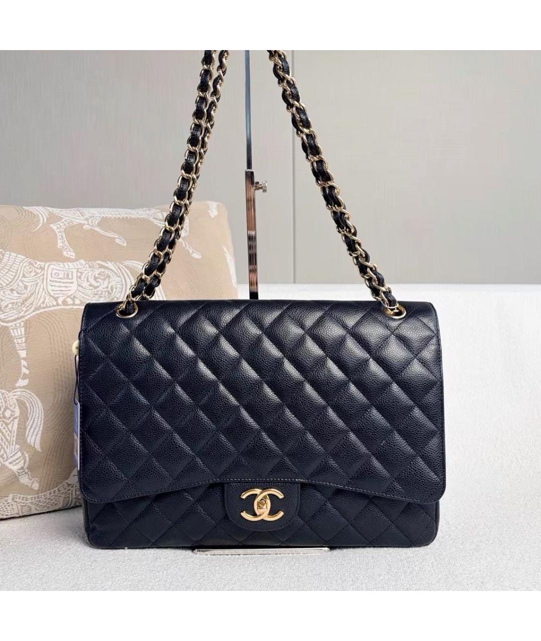 CHANEL Черная кожаная сумка через плечо, фото 2