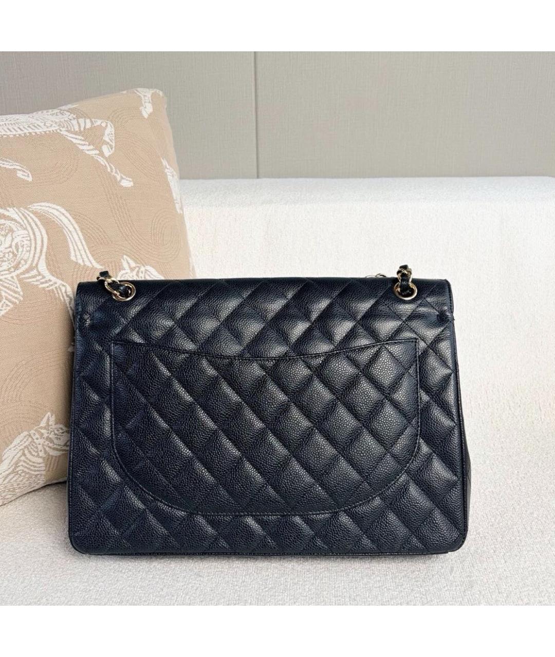CHANEL Черная кожаная сумка через плечо, фото 3