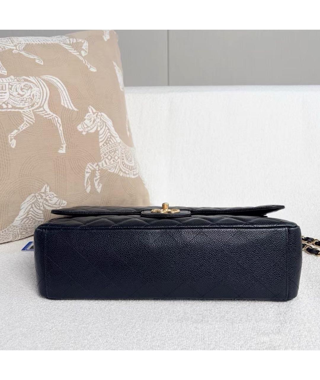 CHANEL Черная кожаная сумка через плечо, фото 5