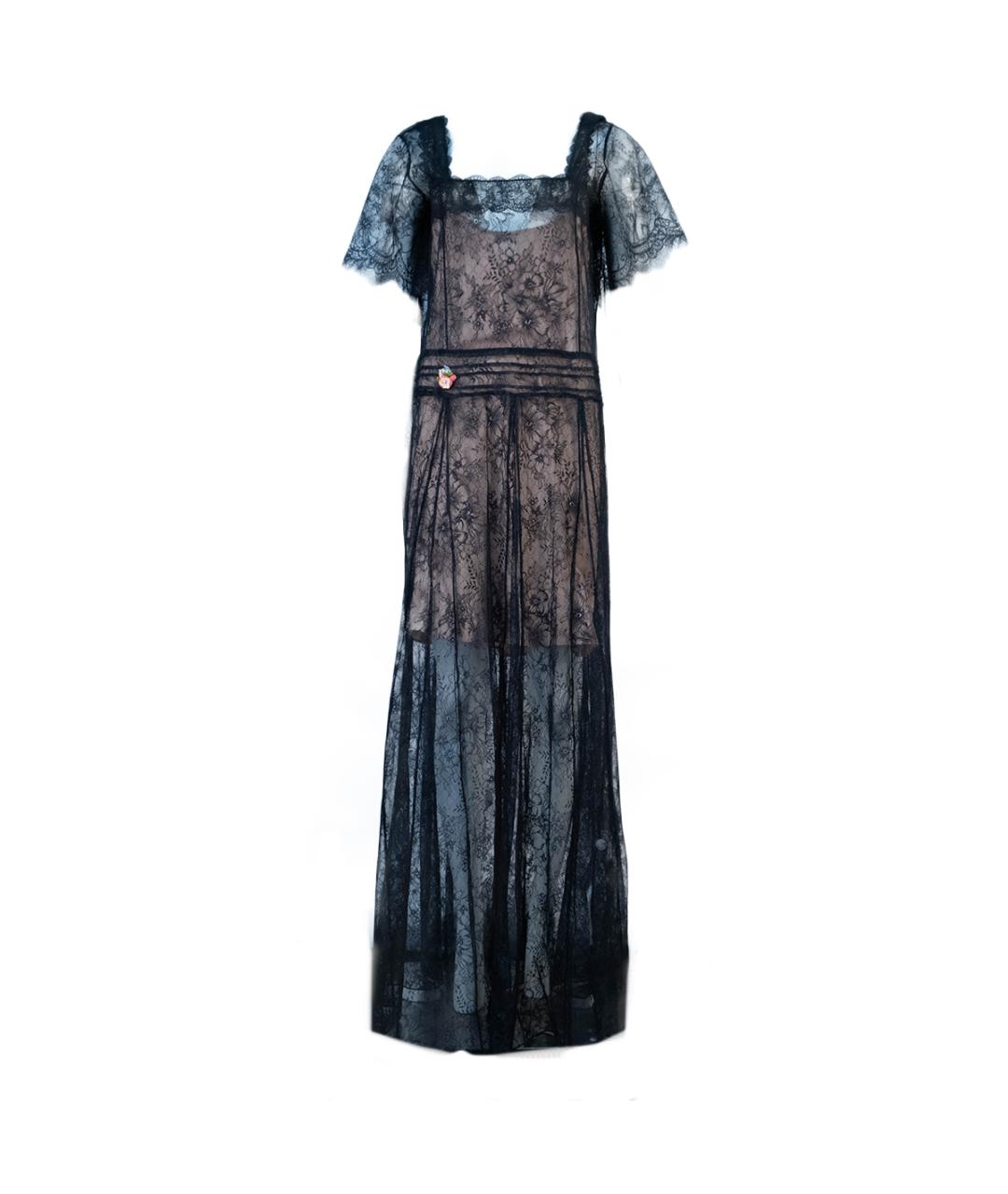 TWIN-SET Черное полиэстеровое повседневное платье, фото 1