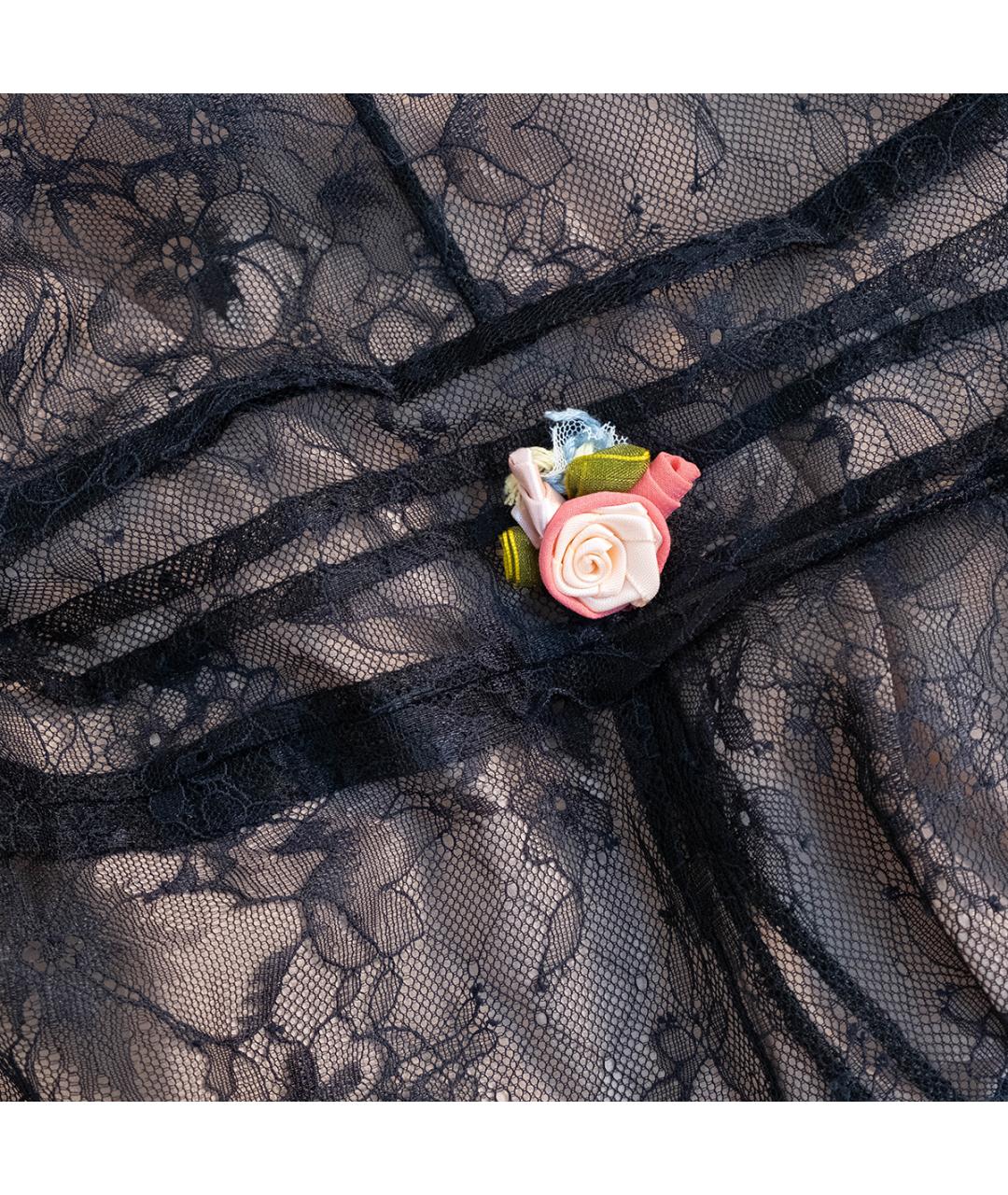 TWIN-SET Черное полиэстеровое повседневное платье, фото 4