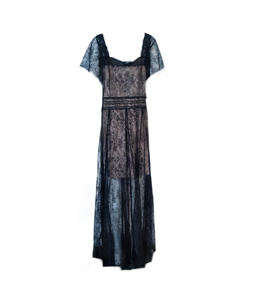 TWIN-SET Черное полиэстеровое повседневное платье, фото 2