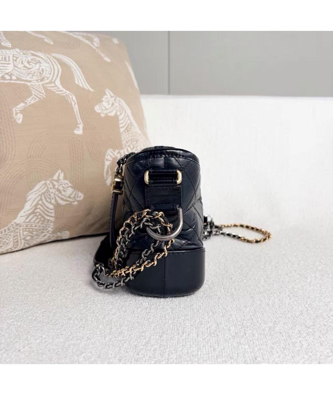 CHANEL Черная кожаная сумка через плечо, фото 3