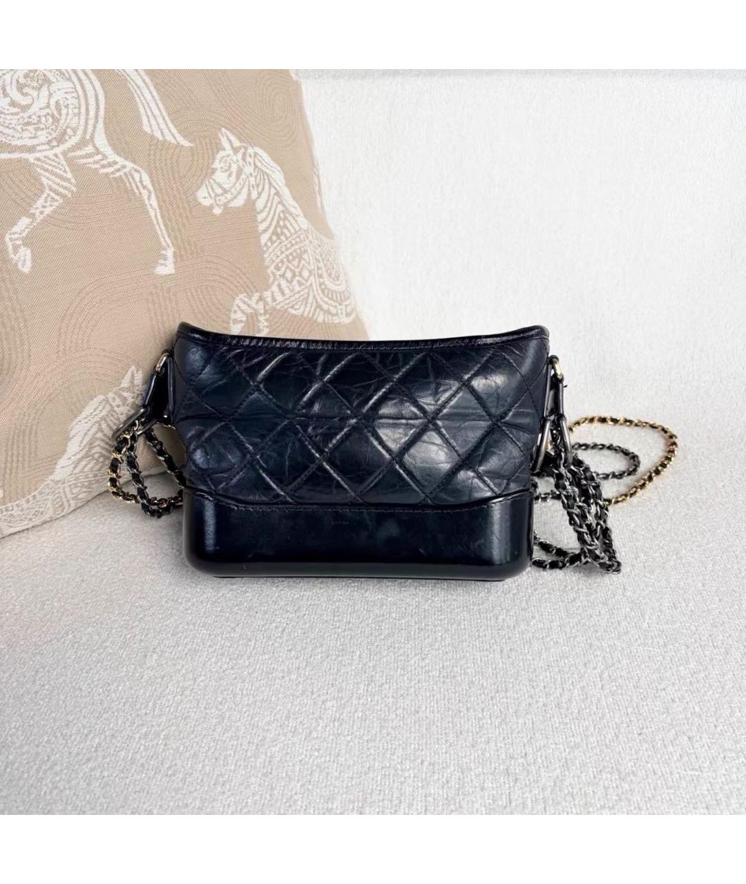 CHANEL Черная кожаная сумка через плечо, фото 2